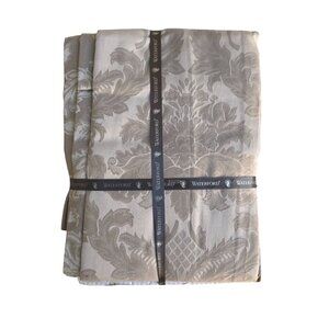 Waterford Damascus Table Linens Oblong Cotton/Poly Blend Tablecloth 70x84 New